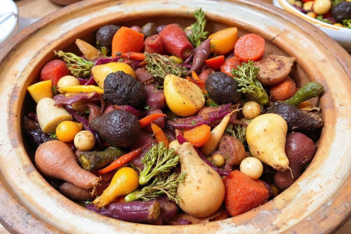 Recette de tajine de légumes racines au millet